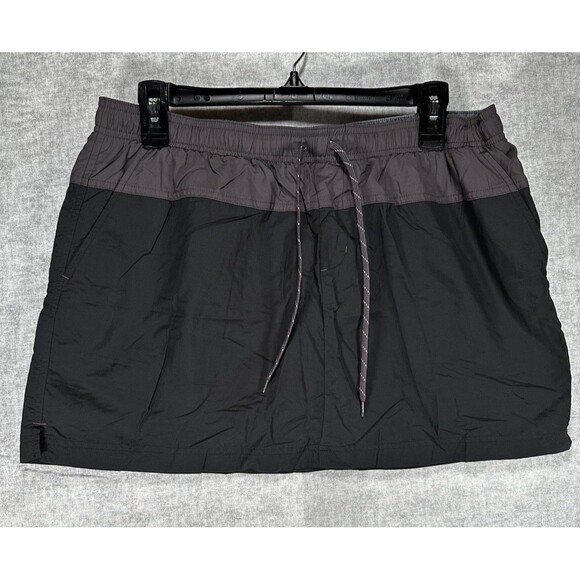 Columbia Skort Womens Large Gray Stretch Pocket Outdoor Hiking Casual Drawstring - Picture 1 of 8